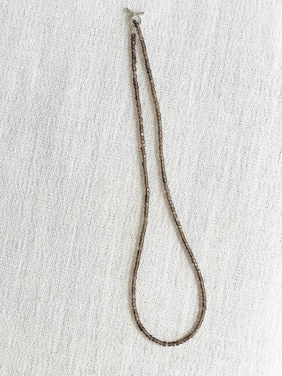 Smoky Veil – Ultra-fine Smoky Quartz Gemstone Necklace view 6